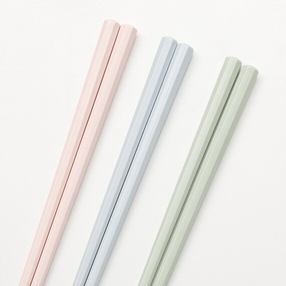 使いやすい 耐熱八角箸 スモーキーカラー 3膳セット(SC 3P) 5枚目画像