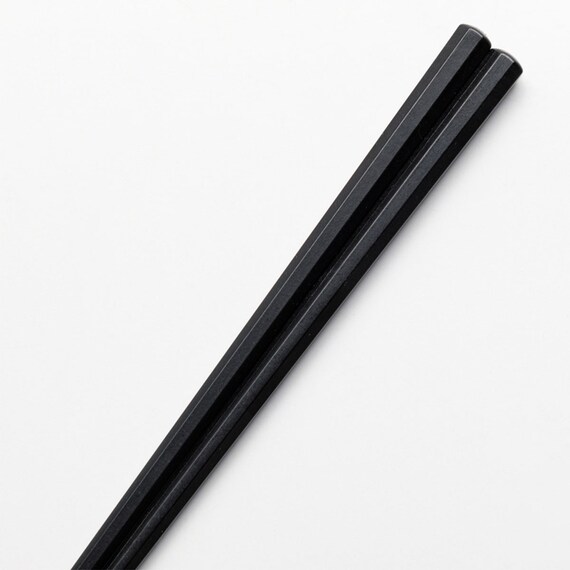 使いやすい 耐熱八角箸 3膳セット(ブラック) 4枚目画像