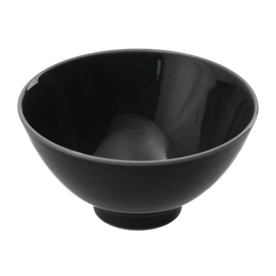 軽量飯碗 千段(ダークグレー) 2枚目画像