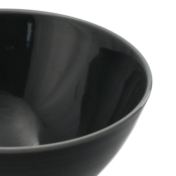 軽量飯碗 千段(ダークグレー) 3枚目画像