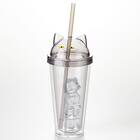 ストロー付きタンブラー(デコネコ TY604) 1枚目画像