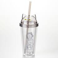 ストロー付きタンブラー(デコネコ TY604)