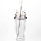 ストロー付きタンブラー(デコネコ TY604) 2枚目画像