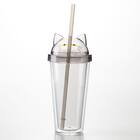 ストロー付きタンブラー(デコネコ TY604) 3枚目画像