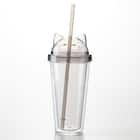 ストロー付きタンブラー(デコネコ TY604) 3枚目画像