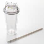 ストロー付きタンブラー(デコネコ TY604) 5枚目画像