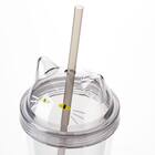 ストロー付きタンブラー(デコネコ TY604) 6枚目画像