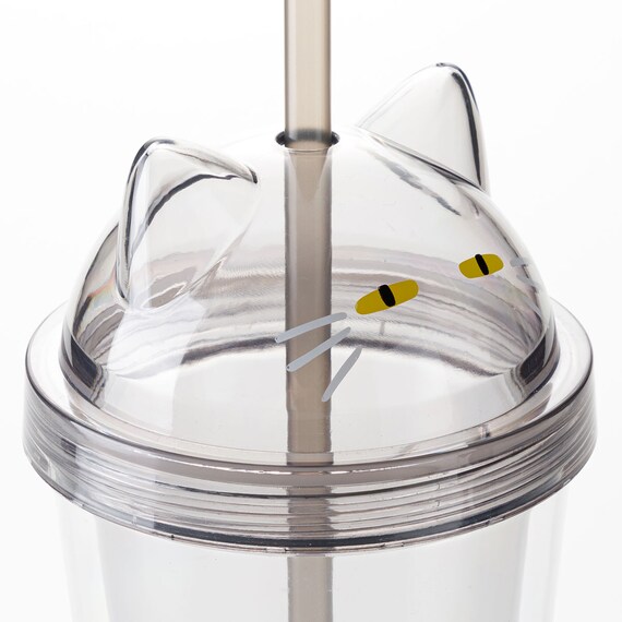 ストロー付きタンブラー(デコネコ TY604) 9枚目画像