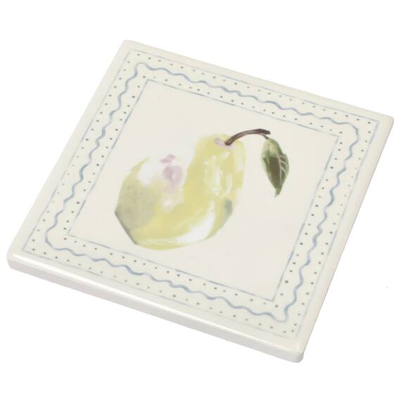 タイルコースター(洋ナシ NR02) 1枚目画像