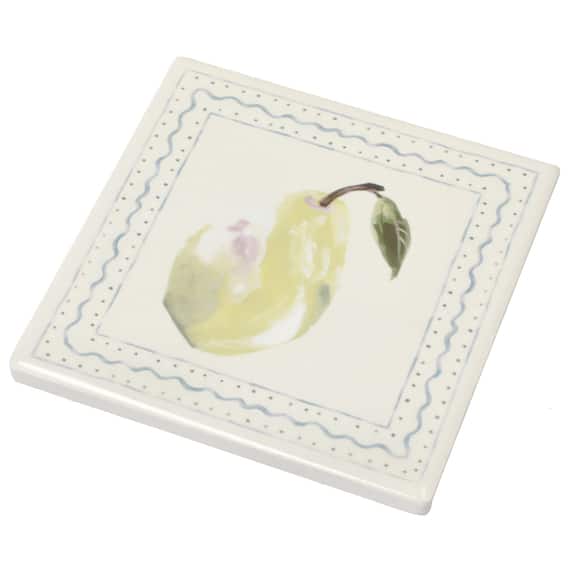 タイルコースター(洋ナシ NR02) 1枚目画像