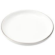 【ボーンチャイナ】丸皿 (シルバーライン 12cm/21cm BC014 SV)