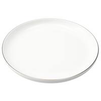 ボーンチャイナ 丸皿 (シルバーライン 21cm BC014 SV)