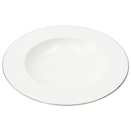 【ボーンチャイナ】パスタプレート (シルバーライン BC014 SV)