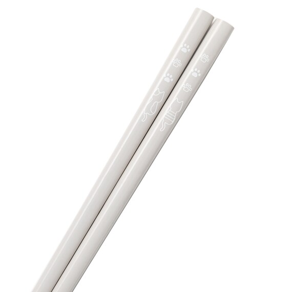 食洗箸(ネコ 23cm グレー DD602) 3枚目画像