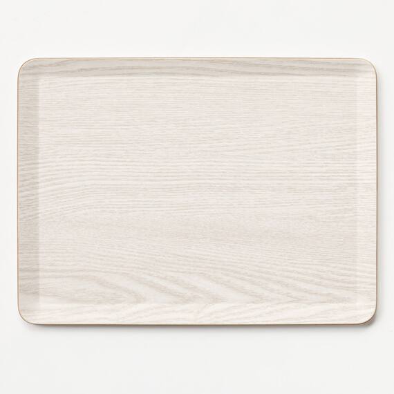 洗える 滑りにくい 木製トレー(2720 ホワイトウォッシュ FM01) 3枚目画像