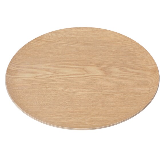 洗えるすべりにくい 木製トレー(ラウンド33 FM01) 1枚目画像