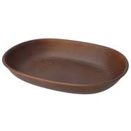 はっ水樹脂食器木目柄 オーバルプレート(RM002)