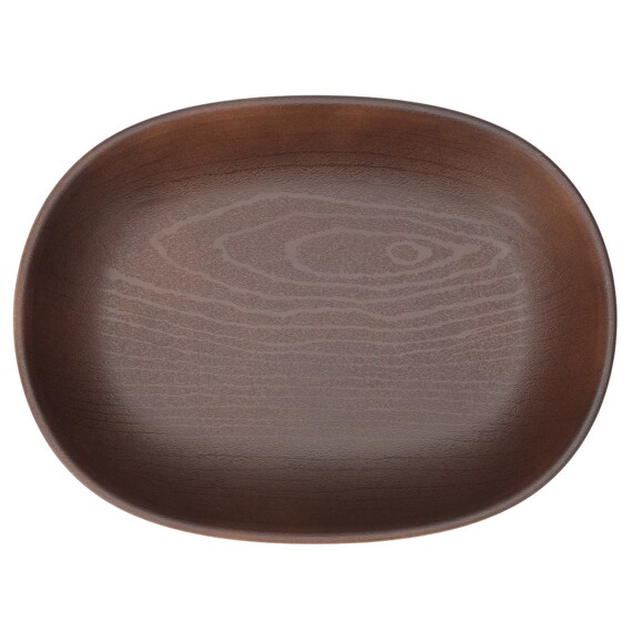 はっ水樹脂食器木目柄 オーバルプレート(RM002) 4枚目画像