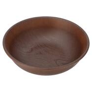 はっ水樹脂食器木目柄 ラウンドプレート(RM002)