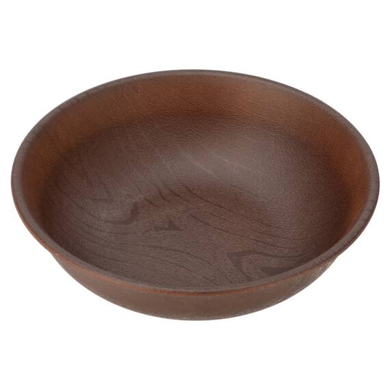 はっ水樹脂食器木目柄 ラウンドプレート(RM002) 1枚目画像