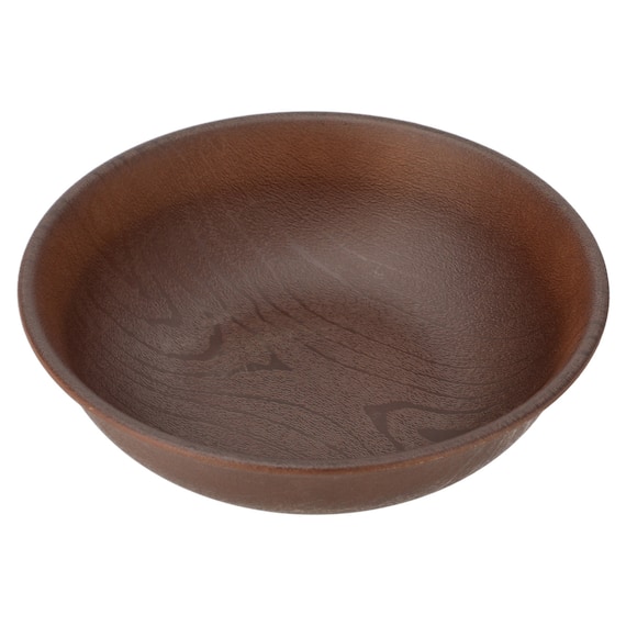 はっ水樹脂食器木目柄 ラウンドプレート(RM002) 1枚目画像