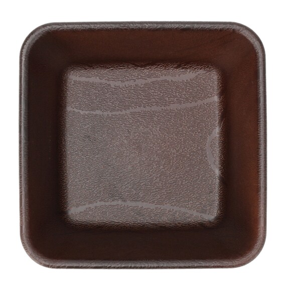 はっ水樹脂食器木目柄 スクエアボウル(RM002) 3枚目画像