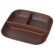 はっ水樹脂食器木目柄 ランチプレート(RM002)