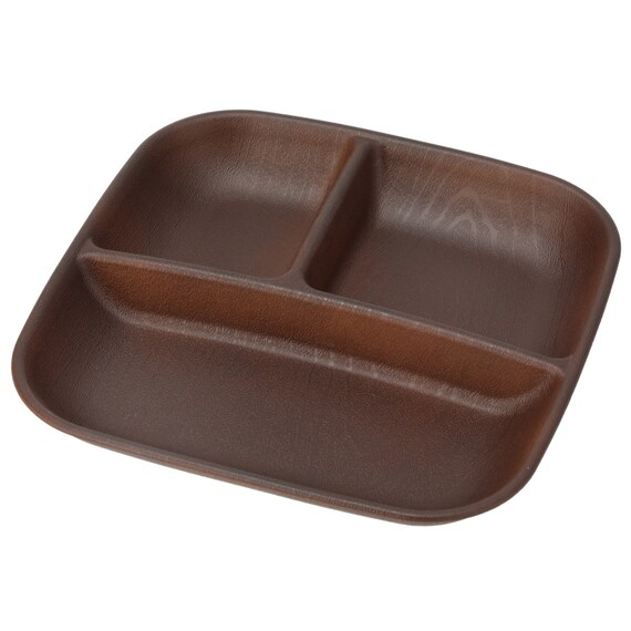 はっ水樹脂食器木目柄 ランチプレート(RM002) 1枚目画像