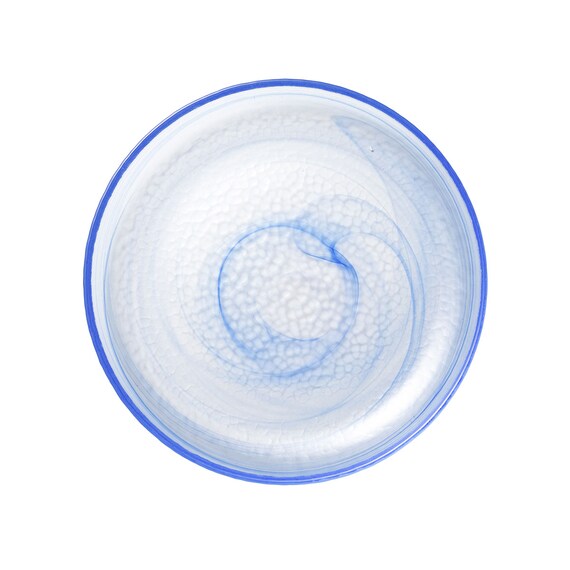 ガラスラウンドプレート(18cm WS26 ブルー) 2枚目画像