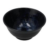 【カル：エクレ】 納豆も卵も混ぜやすい 超軽量どんぶり飯碗 (窯変紺)