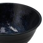 納豆も卵も混ぜやすい 超軽量どんぶり飯碗 カル：エクレ(窯変紺) 6枚目画像