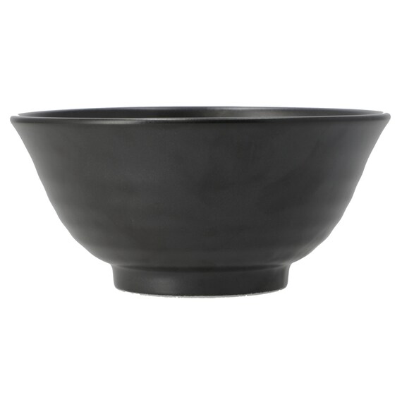 納豆も卵も混ぜやすい 超軽量どんぶり飯碗 カル：エクレ(いぶし天目) 2枚目画像