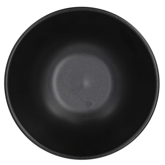 納豆も卵も混ぜやすい 超軽量どんぶり飯碗 カル：エクレ(いぶし天目) 3枚目画像