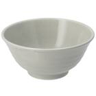 納豆も卵も混ぜやすい 超軽量どんぶり飯碗 カル：エクレ(銀灰釉) 1枚目画像