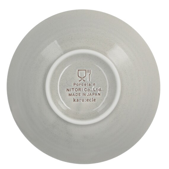 納豆も卵も混ぜやすい 超軽量どんぶり飯碗 カル：エクレ(銀灰釉) 4枚目画像