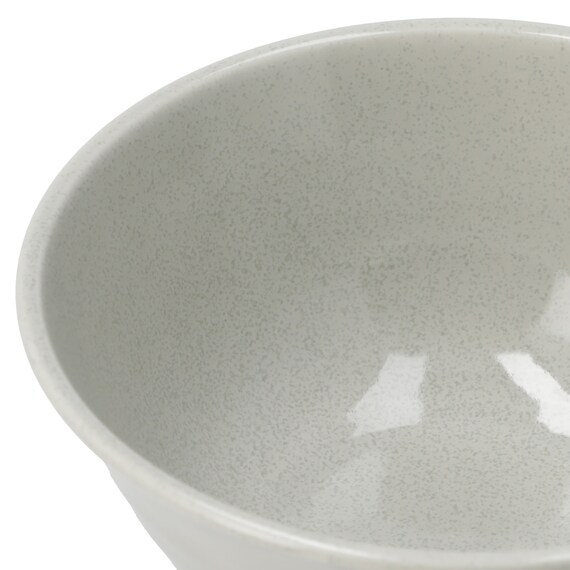 納豆も卵も混ぜやすい 超軽量どんぶり飯碗 カル：エクレ(銀灰釉) 5枚目画像