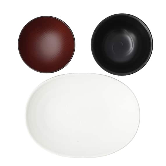 軽くて割れにくい 和風食器3点セット 3枚目画像