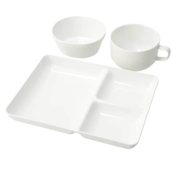 かるくてわれにくい 洋風食器3点セット 1枚目画像