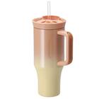 大容量ストロー付きマグ(946mL オレンジ GM022) 2枚目画像