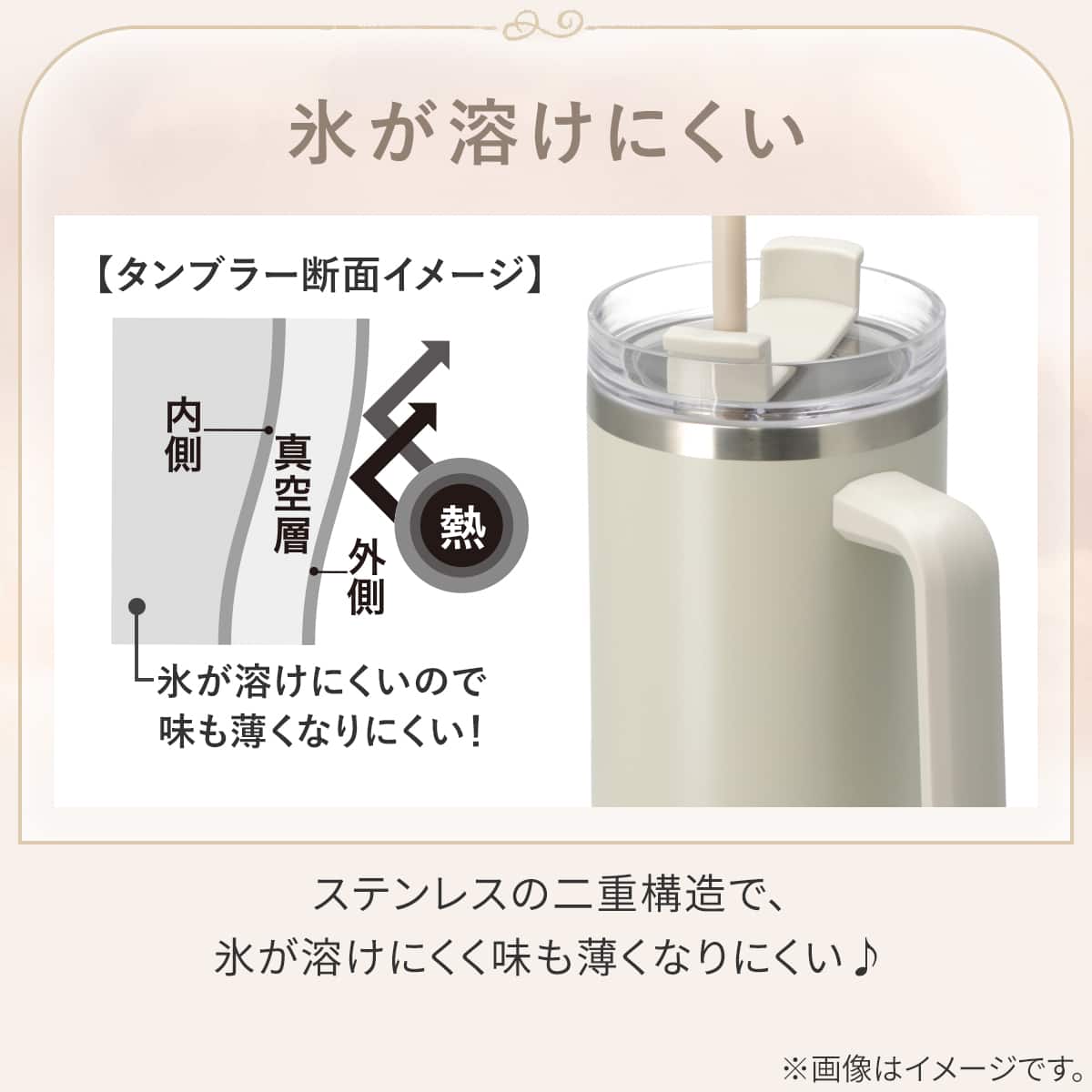 大容量タンブラー(1200mL モカ GM019) | ニトリネット【公式】 家具