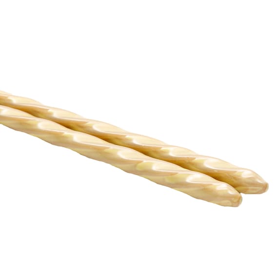 食洗箸(ネジリ 23cm イエロー DI602) 4枚目画像