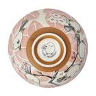 飯椀(シマエナガ 中 ローズ DI602) 5枚目画像