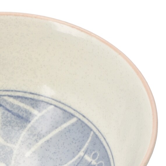 飯椀(シマエナガ 中 ローズ DI602) 6枚目画像