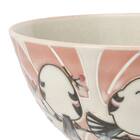 飯椀(シマエナガ 中 ローズ DI602) 7枚目画像