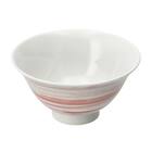 飯椀(ハサミヤキ カスリ レッド DI602) 1枚目画像