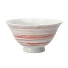 飯椀(ハサミヤキ カスリ レッド DI602) 2枚目画像