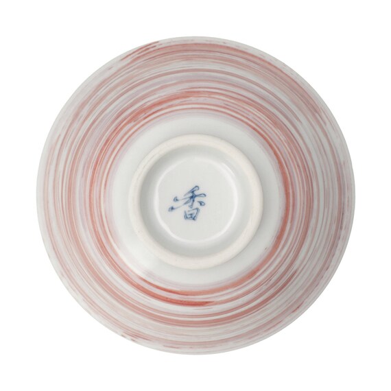 飯椀(ハサミヤキ カスリ レッド DI602) 4枚目画像