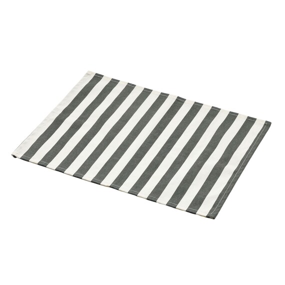 しまがら ループ付き ランチョンマット(グレー TY) 1枚目画像