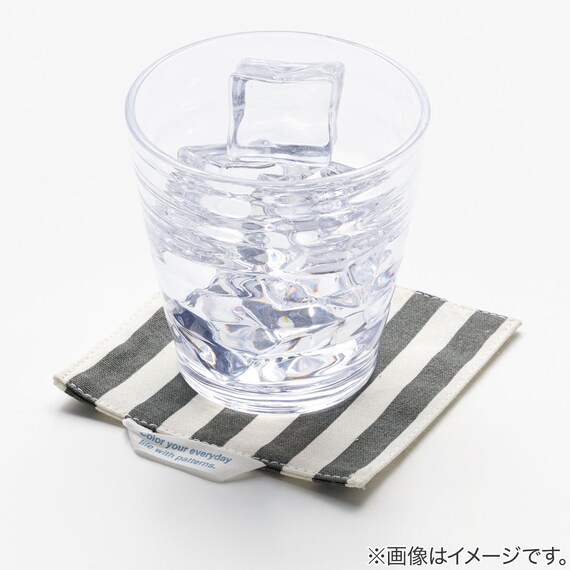 しまがら ループ付きコースター(グレー) 2枚目画像