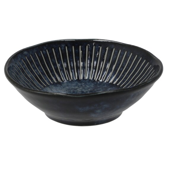 11cm小鉢 ネイビー(撥水十草) 1枚目画像